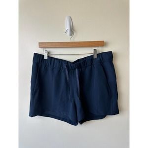 Lululemon Athletica On The Fly Short *Woven *2.5" True Navy Stretch Size 12 NWOT